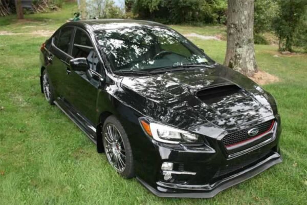Rally Armor 15+ Subaru WRX & STi Sedan Only UR Black Mud Flap w/ Grey Logo - Image 8