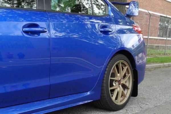Rally Armor 15+ Subaru WRX & STi Sedan Only UR Black Mud Flap w/ Grey Logo - Image 9