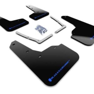 Rally Armor 16-19 Honda Civic Si UR Black Mud Flap w/ Blue Logo