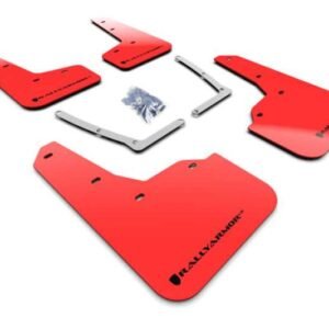 Rally Armor 16-19 Honda Civic Si UR Red Mud Flap w/ Black Logo