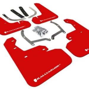 Rally Armor 17+ Subaru Impreza UR Red Mud Flap w/ White Logo