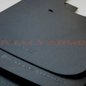 Rally Armor 1993-2001 Subaru Impreza Basic Black Mud Flap w/ Black Logo