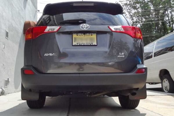 Rally Armor 2016-2017 Toyota Rav4 UR Black Mud Flap w/ Grey Logo - Image 2
