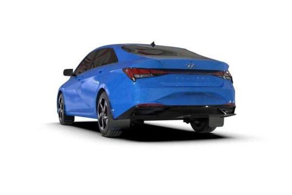 Rally Armor 21-23 Hyundai Elantra (Will Not Fit Elantra N/N Line) Black UR Mud Flap w/ Blue Logo - Image 3