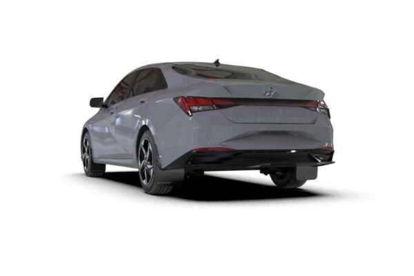 Rally Armor 21-23 Hyundai Elantra (Will Not Fit Elantra N/N Line) Black UR Mud Flap w/ Grey Logo - Image 2