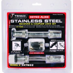SXTM32 Trimax Locks Trailer Hitch Pin Barbell Type With Key Lock