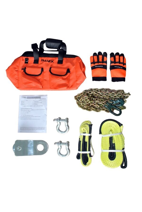 WA014 TrailFX Winch Rigging Kit With 2 X 8 Inch 17600 Pound Breaking