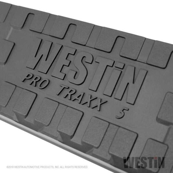Westin 19-20 Chevrolet Silverado/GMC Sierra 1500 Double Cab PRO TRAXX 5 Oval Nerf Step Bars - Black - Image 9