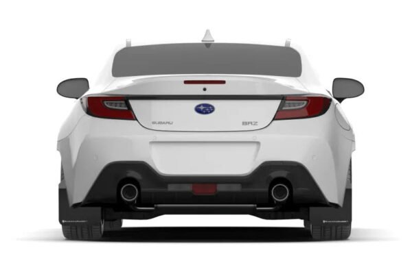 Rally Armor 2022+ Subaru BRZ / 2022+ Toyota GR86 Black UR Mud Flap w/ Red Logo - Image 4