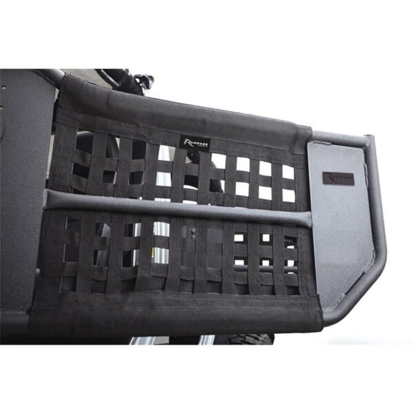 Rampage 2007-2018 Jeep Wrangler(JK) Unlimited 4-Door Tube Doors With Netting - Black - Image 3
