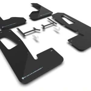 Rally Armor 2022+ Rivian R1S Black UR Mud Flap w/ Light Blue Logo