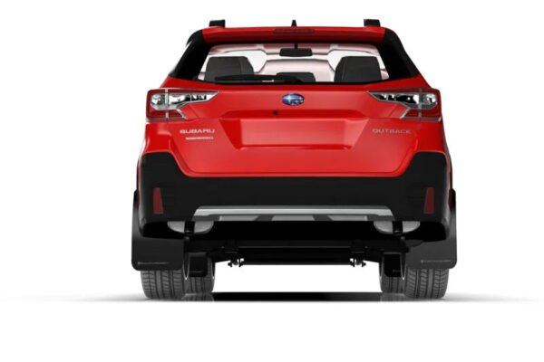 Rally Armor 20-22 Subaru Outback White UR Mud Flap w/ Black Logo - Image 2