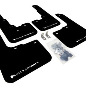 Rally Armor 2013-2016 Dodge Dart UR Black Mud Flap w/ White Logo