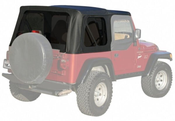 Rampage 1997-2006 Jeep Wrangler(TJ) OEM Replacement Top - Black Diamond - Image 3