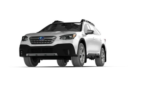 Rally Armor 20-22 Subaru Outback White UR Mud Flap w/ Black Logo - Image 8