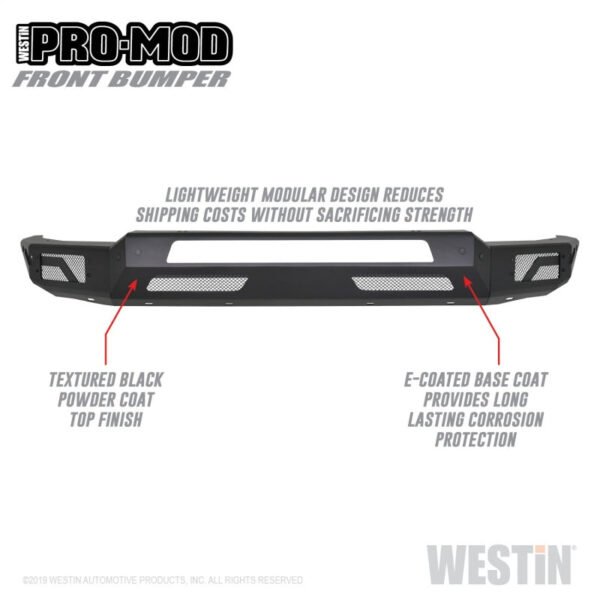 Westin  2019 Dodge Ram 1500 ( Excludes 1500 Classic & Rebel Models )  Pro-Mod Front Bumper - Image 5