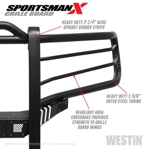 Westin 19-21 Ram 1500 Sportsman X Grille Guard - Textured Black (Excluding Classic & Rebel) - Image 3