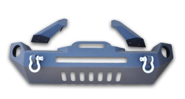DV8 Offroad 07-18 Wrangler JK FS-17 Mid Length Steel Front Bumper w/ Fog Lights - Image 2