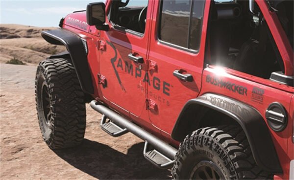 Rampage 2018-2019 Jeep Wrangler(JL) Sport 2-Door Rock Rail - Black - Image 4