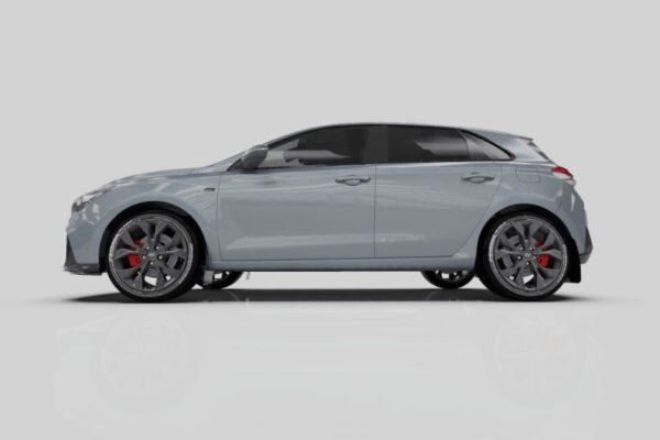 Rally Armor 2019+ Hyundai Elantra N Line UR Red Mud Flap w/ Black Logo - Image 6