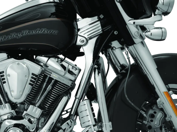 Kuryakyn Deluxe Neck Cover Kit 95-05 Touring Models Chrome - Image 3