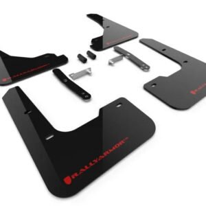 Rally Armor 2024 Hyundai Elantra Black Mud Flap Red Logo
