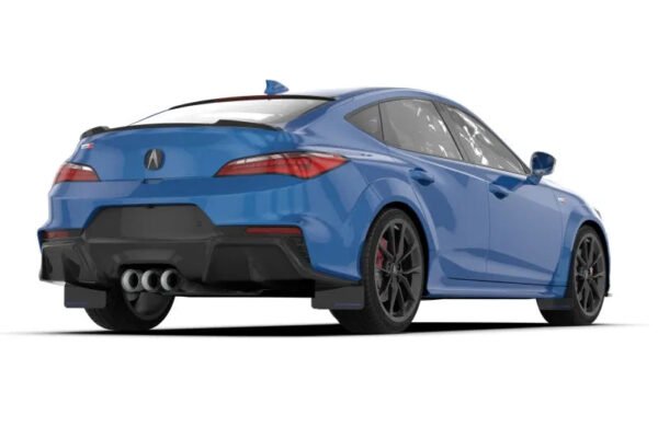 Rally Armor 23-24 Acura Integra + Integra A-Spec Black UR Mud Flap W/Blue Logo (No Drilling Req.) - Image 2