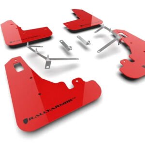 Rally Armor 2022+ Subaru BRZ / 2022+ Toyota GR86 Red UR Mud Flap w/ Black Logo