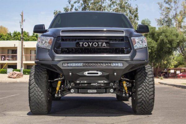 Addictive Desert Designs 2014+ Toyota Tundra Stealth Fighter Front Bumper w/Winch Mount & Sensors - F741422860103 - Image 4