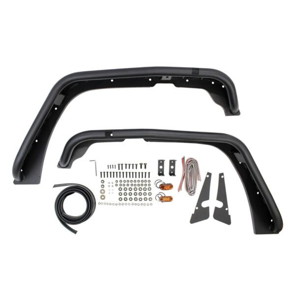Westin/Snyper 07-17 Jeep Wrangler Tube Fenders - Front - Textured Black - Image 4