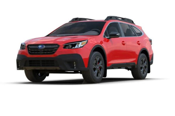 Rally Armor 20-22 Subaru Outback White UR Mud Flap w/ Black Logo - Image 3