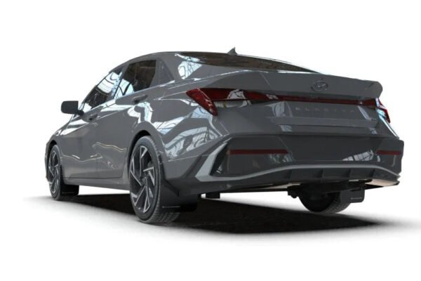 Rally Armor 2024 Hyundai Elantra N Line Black Mud Flap w/ Grey Logo - Image 2
