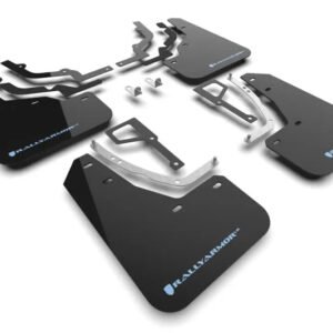 Rally Armor 2025+ Hyundai Ioniq 5 N Black Mud Flap w/ Light Blue Logo