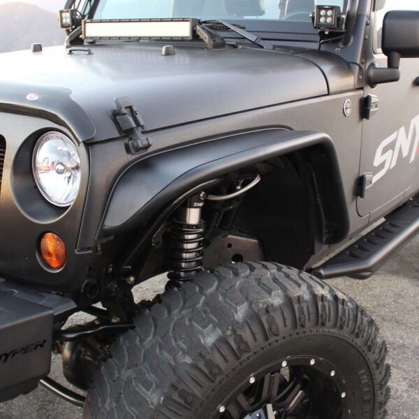 Westin/Snyper 07-17 Jeep Wrangler Tube Fenders - Front - Textured Black - Image 7