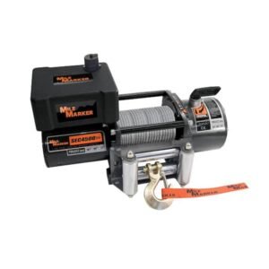 76-50115BW Milemarker Trailer Winch W/Plt&Strap